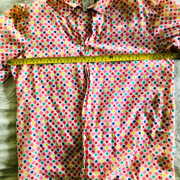 Vintage Guy Laroche 2 piece blouse. Delightful, playful pattern, 100% Cotton. - Picture 7 of 15